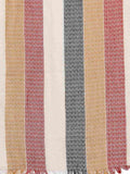 Twill Weave & Striped Viscose Rayon Scarf