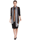 Geometric Woven Design Viscose Rayon Stole