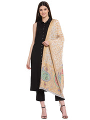 Paisley Woven Design Wool Shawl