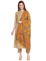 Floral Paisley Woven Design Wool Shawl