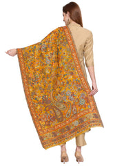 Floral Paisley Woven Design Wool Shawl