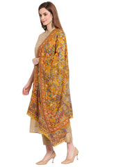 Floral Paisley Woven Design Wool Shawl