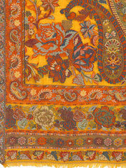 Floral Paisley Woven Design Wool Shawl