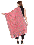 Floral Woven Design Wool Shawl