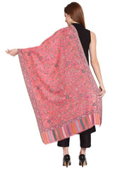Floral Woven Design Wool Shawl