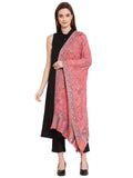 Floral Woven Design Wool Shawl