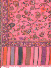 Floral Woven Design Wool Shawl