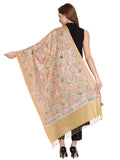 Paisley Embroidered Wool Shawl