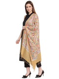 Paisley Embroidered Wool Shawl