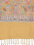 Paisley Embroidered Wool Shawl