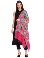 Paisley Embroidered Wool Shawl