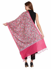 Paisley Embroidered Wool Shawl