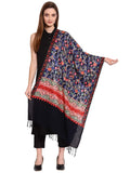 Floral Embroidered Wool Shawl