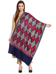 Ethnic Motifs Embroidered Wool Shawl