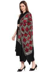 Ethnic Motif Embroidered Wool Shawl