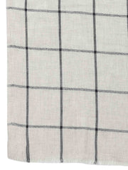 Spatial Checkered Woven Design Wool Stole