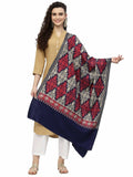 Crewel Ethnic Motif Embroidered Wool Shawl