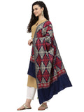 Crewel Ethnic Motif Embroidered Wool Shawl