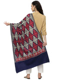 Crewel Ethnic Motif Embroidered Wool Shawl