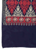 Crewel Ethnic Motif Embroidered Wool Shawl