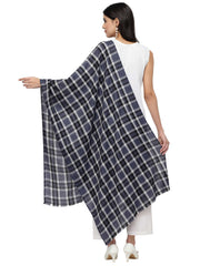 Spatial Checkered Acrowool Stole