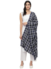 Spatial Checkered Acrowool Stole