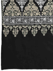 Crewel Ethnic Motif Embroidered Wool Shawl
