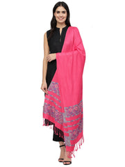 Spatial Geometric Viscose Rayon Shawl