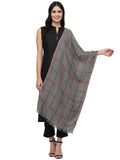 Spatial Checkered Viscose Rayon Stole