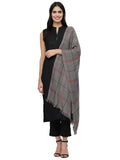 Spatial Checkered Viscose Rayon Stole