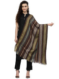 Spatial Striped Viscose Rayon Stole