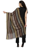 Spatial Striped Viscose Rayon Stole