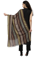 Spatial Striped Viscose Rayon Stole