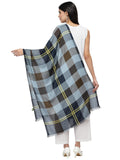 Spatial Checkered Viscose Rayon scarf