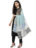 Spatial Woven Design Cotton Jacquard Stole