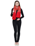Floral Viscose Rayon & Wool Shawl
