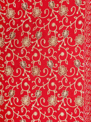 Floral Viscose Rayon & Wool Shawl