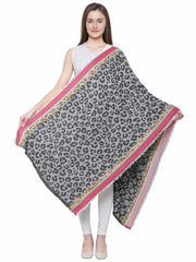 Animal Cotton & Viscose Shawl