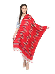 Geometric & Striped Viscose Rayon Shawl