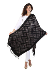 Geometric & Checkered Modal Shawl