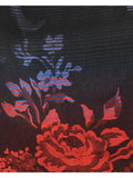 Floral & Striped Viscose Rayon Shawl