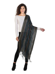 Striped Viscose Rayon  Scarf