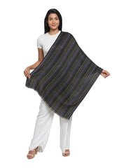 Striped Viscose Rayon Stole