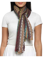 Striped Viscose Rayon Stole