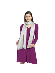 Striped Viscose Rayon Scarf