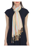 Striped Viscose Rayon Stole