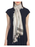 Striped Viscose Rayon Stole