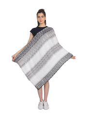 Checkered & Striped Viscose Rayon Stole