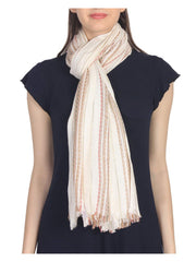 Striped Viscose Rayon Stole