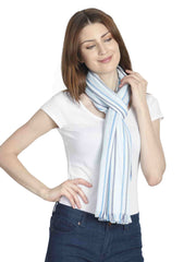 Striped Viscose Rayon Stole